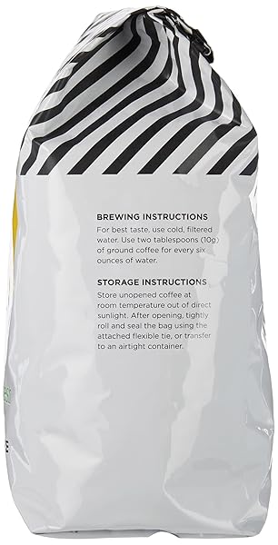 AMAZON FRESH, JUST BRIGHT WHOLE BEAN COFFEE LIGHT ROAST, 32 OZ