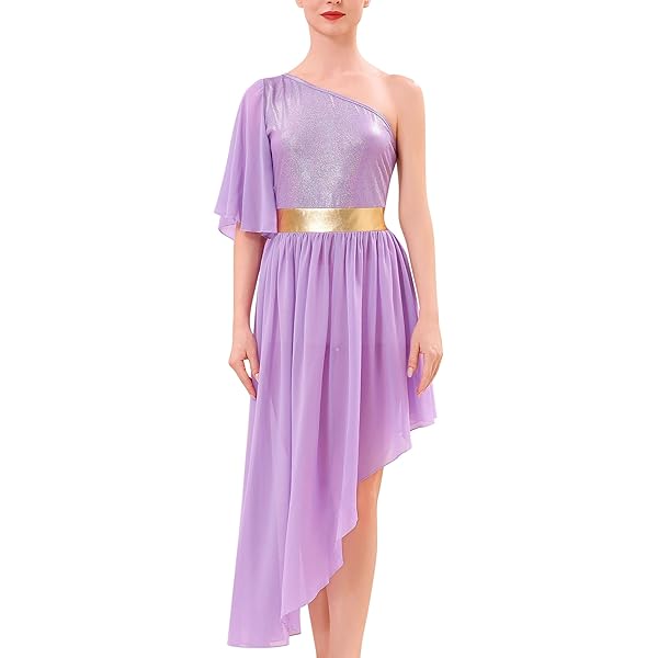 Amazon.com: JEYPINMI Women's Golden X Praise Dance Dress Color Block Worship  Liturgical Lyrical Dance Costume Purple Small : Clothing, Shoes & Jewelry