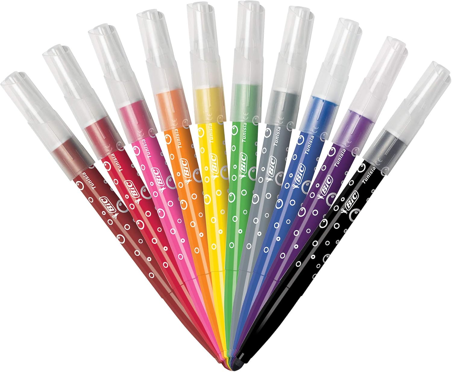BIC Kids Coloring Combo Pack with Coloring Jumbo Markers, Pencils and Crayons, Assorted Colors, 46-Count: Office Products