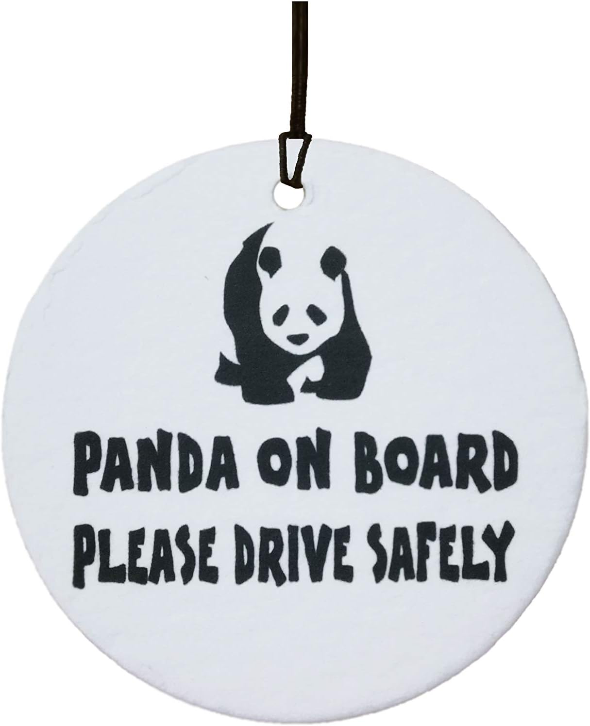 Panda On Board Car Air Freshener (Fun Birthday/Xmas Christmas Stocking Filler/Secret Santa/Novelty Scented Gift)