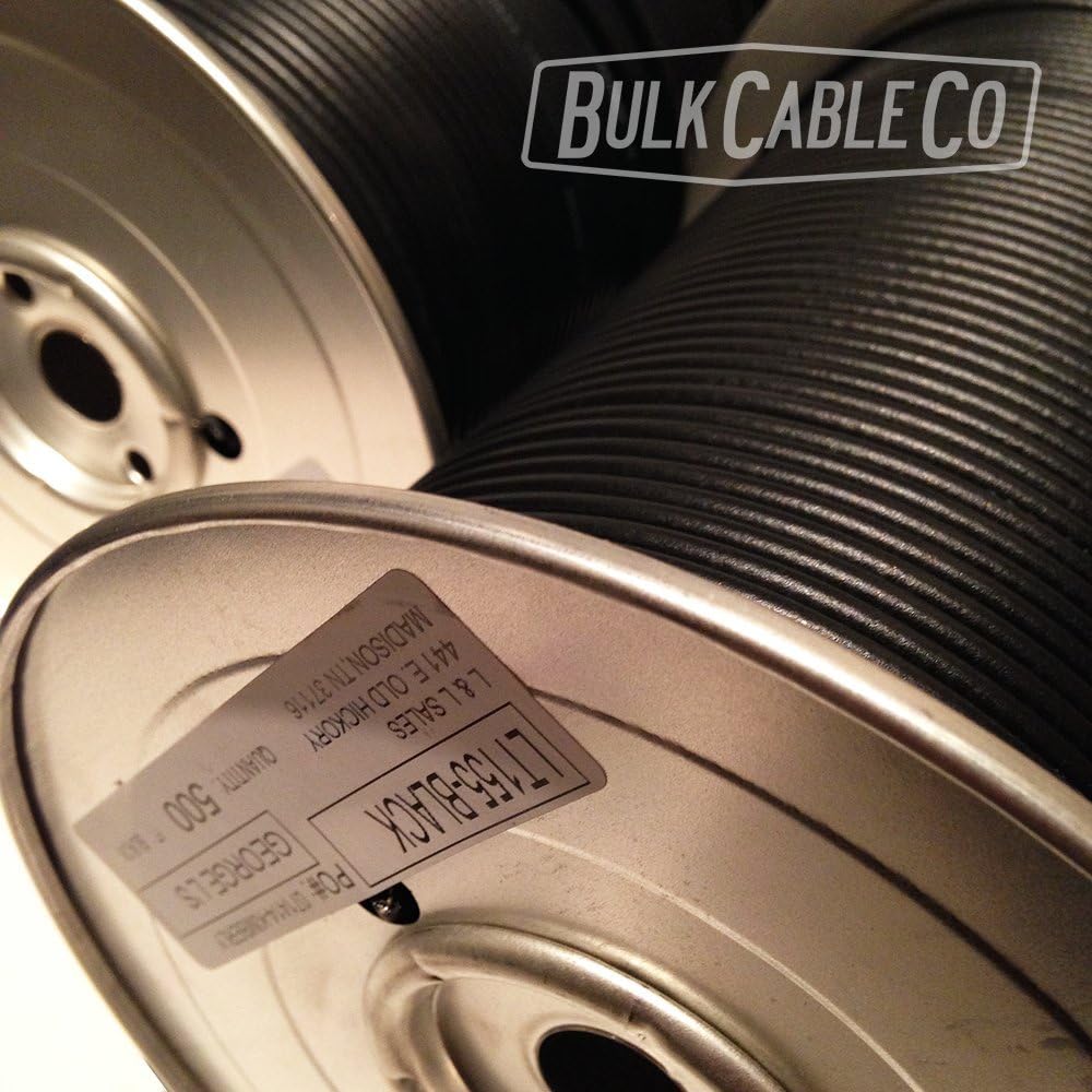 George L's Black .155 - Bulk Guitar FX Pedal Board Cable - Sold In 10 FT Lengths
