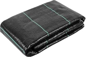 BENWANFEE 4 x 20 Feet Weed Barrier- Landscape Weed Barrier Fabric Ground Cover Heavy Duty Garden Weed Mat for Garden Lawn Supplies