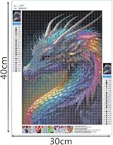 Tomoyuki 5D Diamond Art Kit Dragon Diamond Painting by Numbers for Kids Adults view 2
