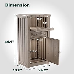 MAIUSCOLI Package Delivery Box for Outside, Large
