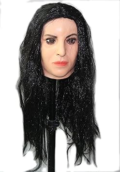Frauen Maske aus Latex mit Perücke Weich & Sexy