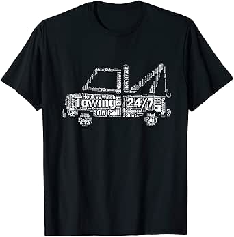 Amazon.com: Tow Truck Driver Apparel The Tow Life Graphic ...