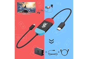 Mini Switch Dock for Nintendo,Portable TV Docking Station Excellent Replacement for Nintendo Switch Dock with HD and USB Port