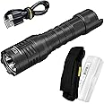 Nitecore P23i Tactical Flashlight, 3000 Lumen USB-C Rechargeable Long Throw Super Bright with Lumentac Organizer