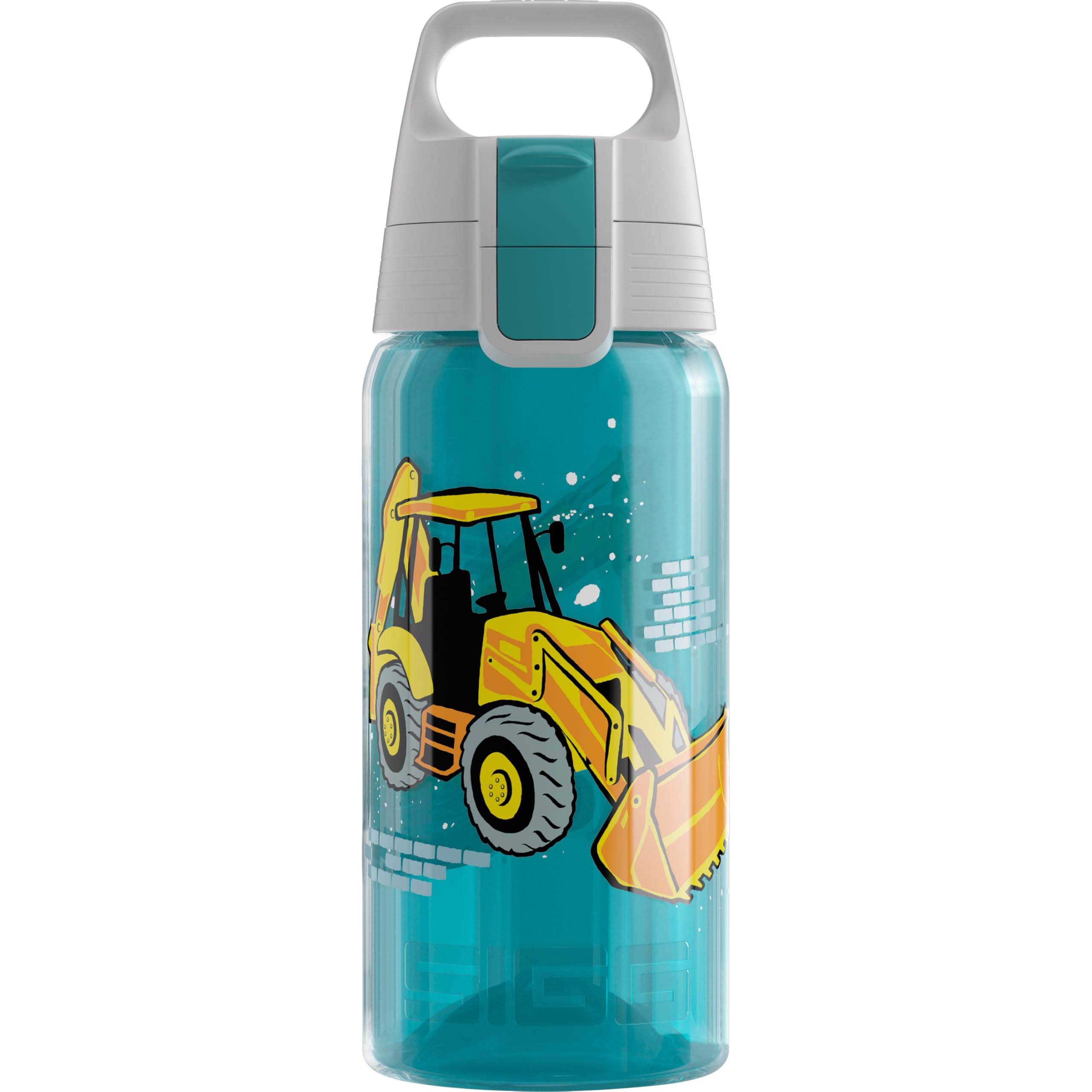 Sigg - Sports Water Bottle For Kids - Viva One Builder - Suitable For Carbonated Drinks - Leakproof - Dishwasher Safe - BPA Free - School & Bike - Light Blue - 0.5L — image 1