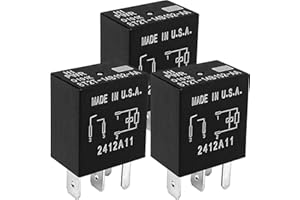 CUTTNELL 3-Pack 8T2T-14B192-AA Relays 12VDC 30A 4-Pin SPST Automotive Relay - Compatible with Select Ford F-150, Escape - Fixes P0230 & Overheating