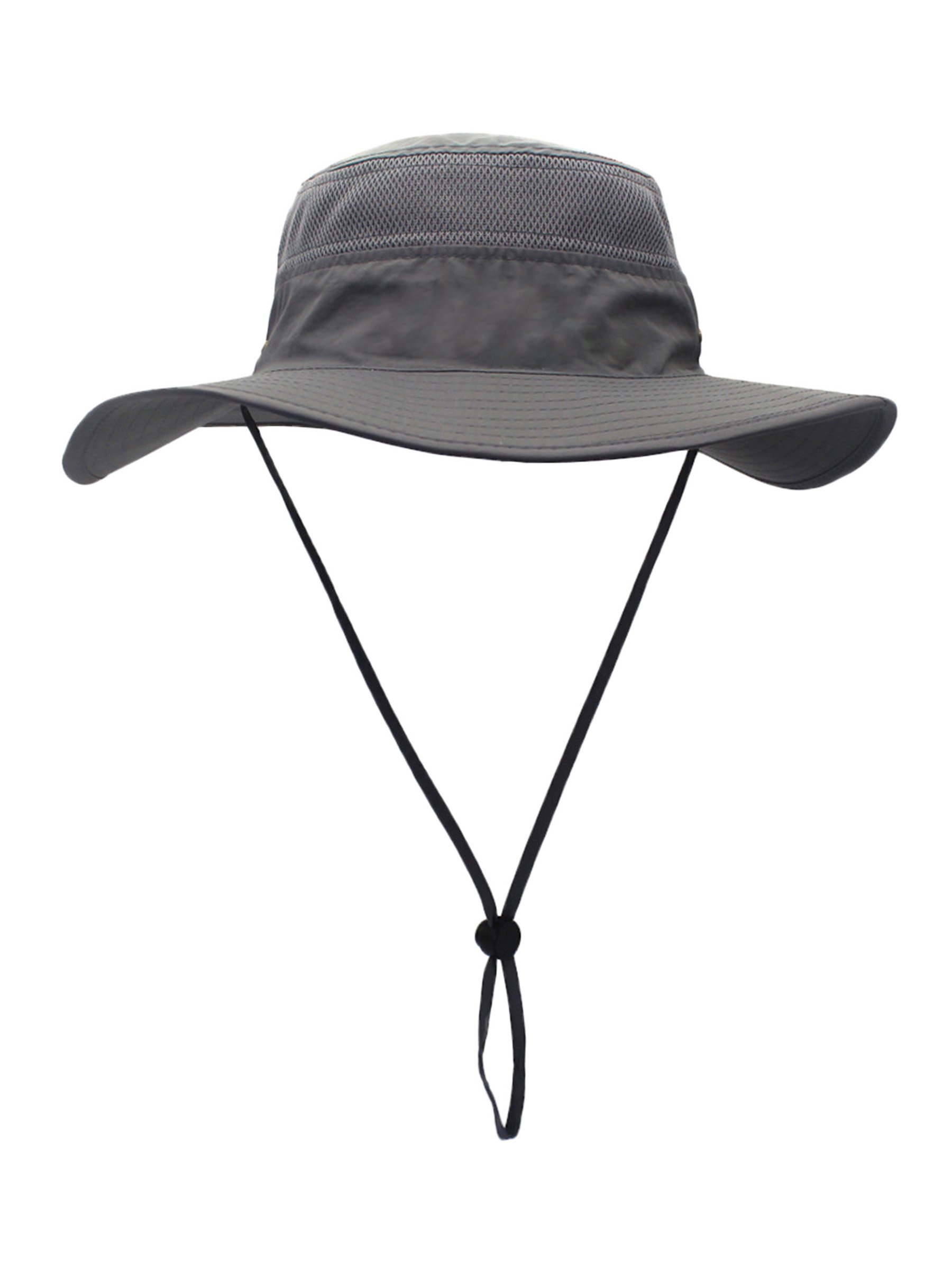 Men Women Outdoor Bucket Hat Fisherman Hat Breathable Quick Drying Sun Protection for Head Circumference 55-60 cm Dark Gray