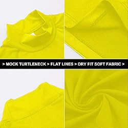 Mens Yellow Compression Shirt Long Sleeve Athletic