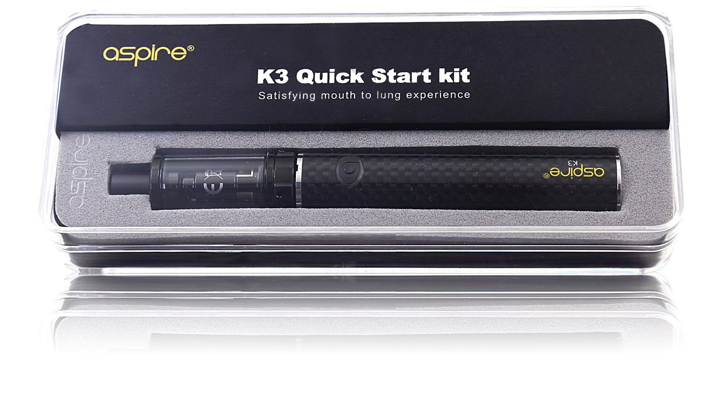 Aspire K3 Kit Black with Nautilus coils and K3 Tank in smartgek Package