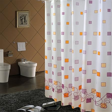 GQFM Hotel Badezimmer Duschvorhang Duschtrennwand warmen Vorhang Bad Kunststoff Vorhang Vorhang Duschvorhang 120 * 180