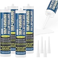 PAULINN Self Leveling Lap Sealant White, RV Roof Sealant for Camper Repair, RV Caulking, Rubber Roof EPDM, Flexible, UV & Wat