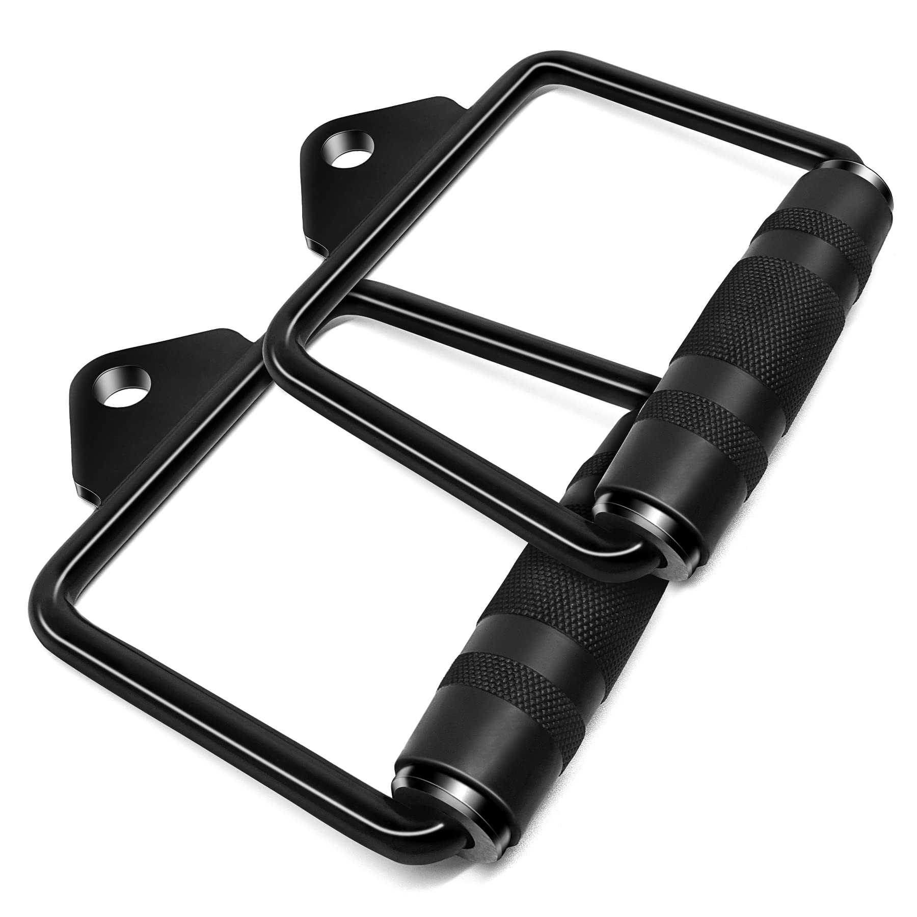 DYNASQUARE Cable Attachments for Home Gym, LAT Pulldown Equipment, Weight Machine Accessories, Straight Pull Down Bar, V Bar, Tricep Rope, Revolving Row Handle, Stirrup Handle