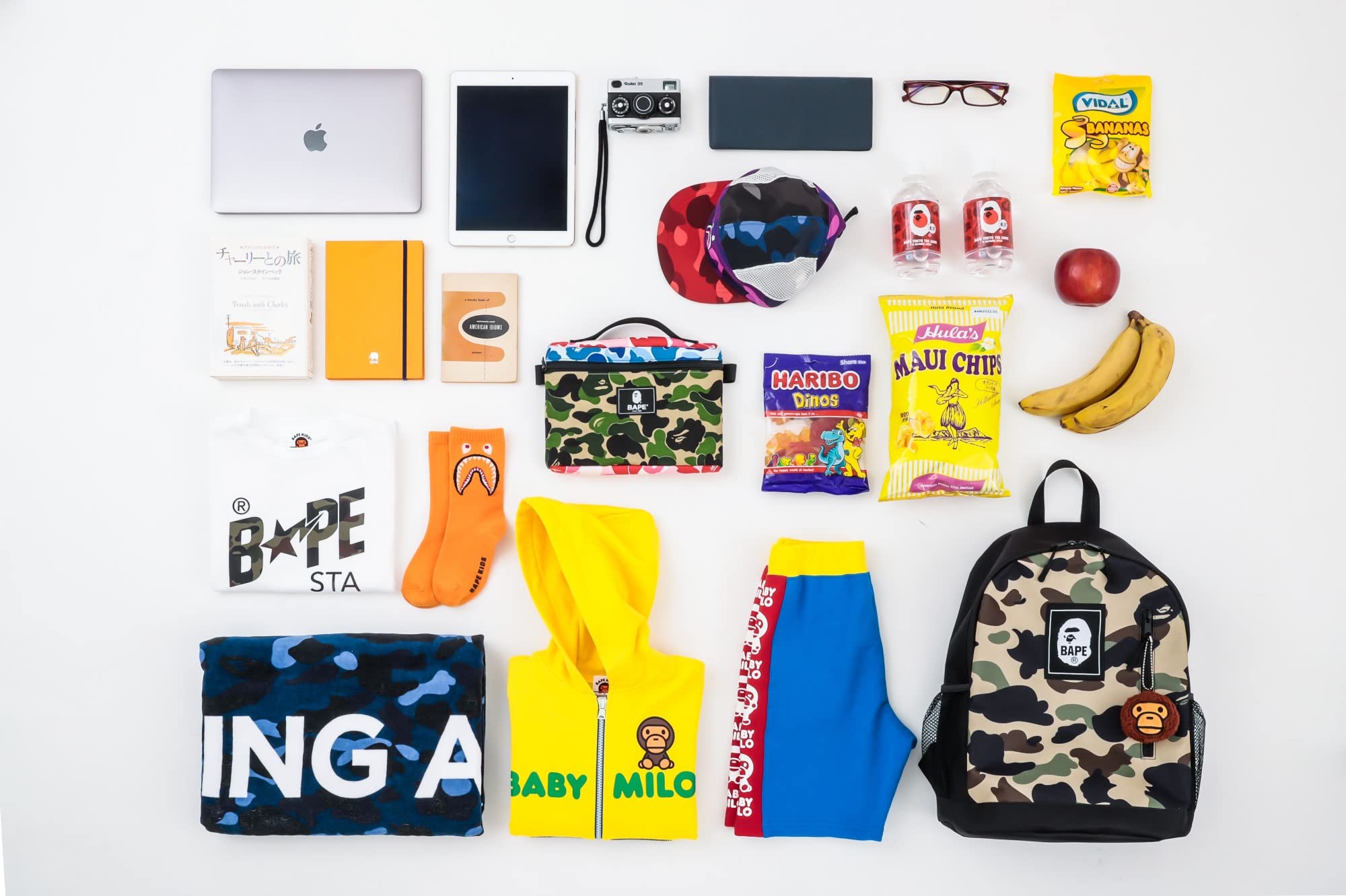 【ベイプ キッズ バイ ア ベイシング エイプ ムック本 付録】カモ バックパック&マイクロチャーム