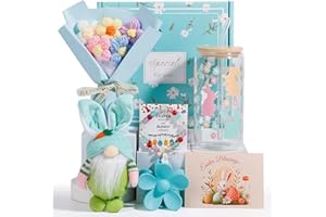 Easter Gifts for Women, Teens Girls, Adults, Easter Bunny Baskets Stuffers for Kids, Daughter, Granddaughter Niece, 16oz Glas