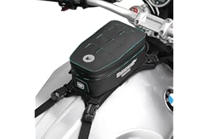 Rhinowalk Motorcycle Tank Bag, Waterproof 2L Motorbike Front Bag with Removable Liner, MOLLE System, Internal Organizer, Refl