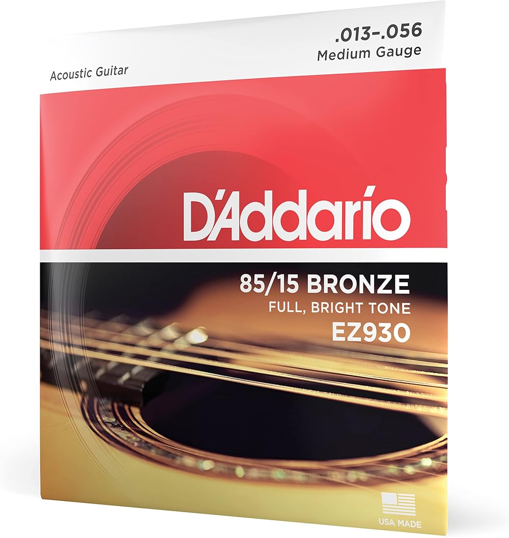 D Addario 85/15 Bronze Acoustic Guitar Strings EZ930 6 String Medium 13-56