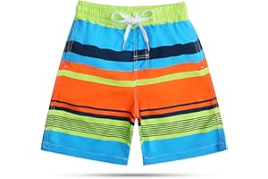 SIX ISLANDS Boys Swim Trunks - Quick-Dry, Comfortable, Ages 5/6 to 18/20 - Fun Patterns, Durable Design Boys Bathing Suit