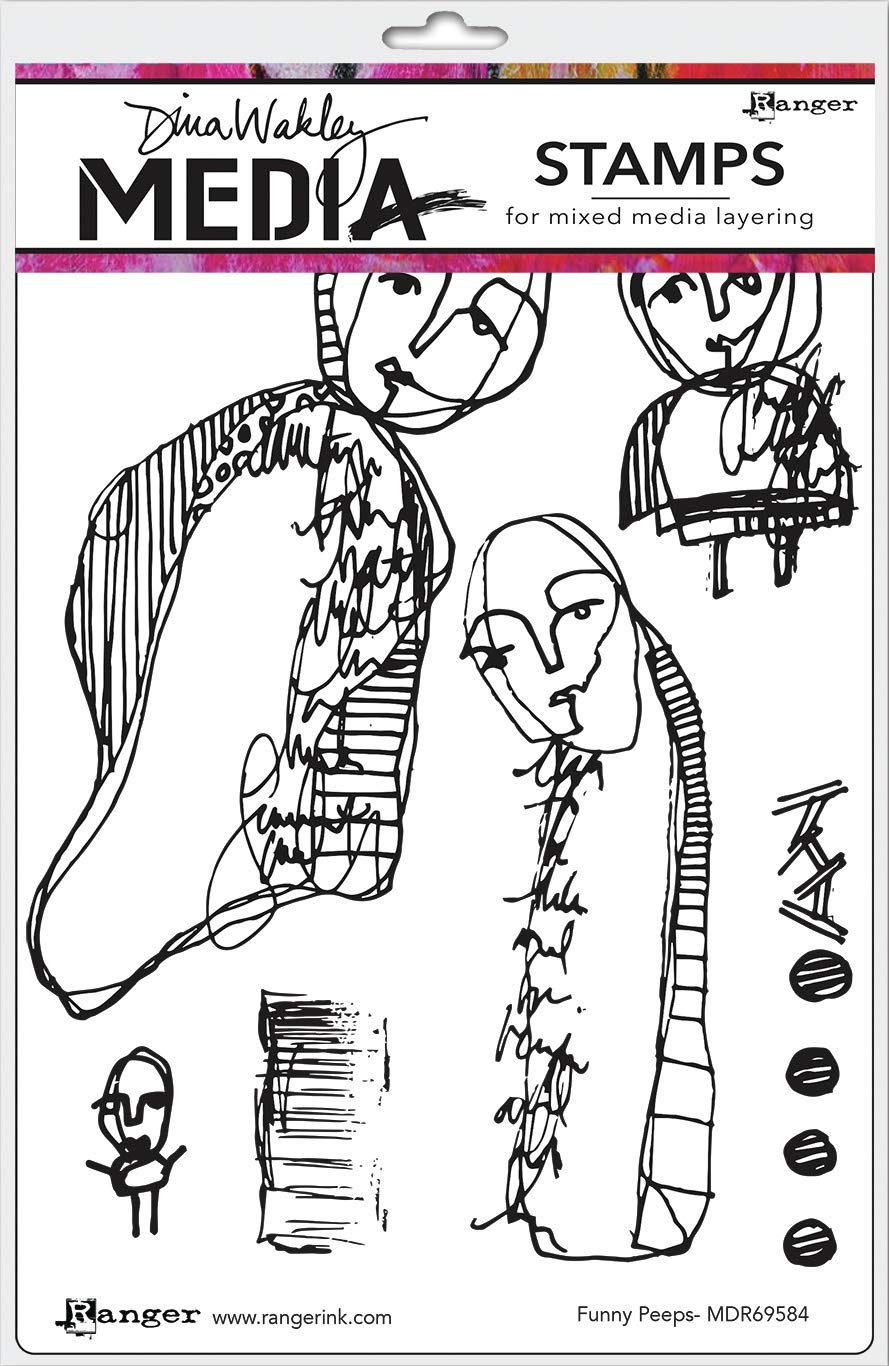 Dina Wakley Media DINA WAKLEY Cling ST Funny PEEP, One Size