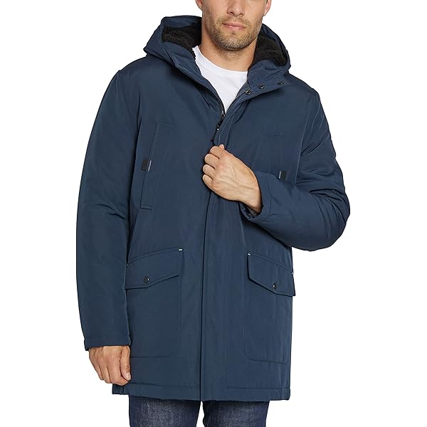 Sean John Men's Oversized Sherpa Lined Parka with Removable Faux