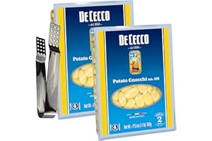 WESTLAKE ART Pasta Variety Pack, 17.5 Oz | Bundled With Silver Ss Tea Bag Squeezer, Original Italian Potato Gnocchi, Perfect Texture For Diverse Sauces, Quick & Easy Meal, 4 Servings - [Pack Of 2]