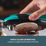 Cooks Professional Electric Can Opener One Touch Teal Black view 4
