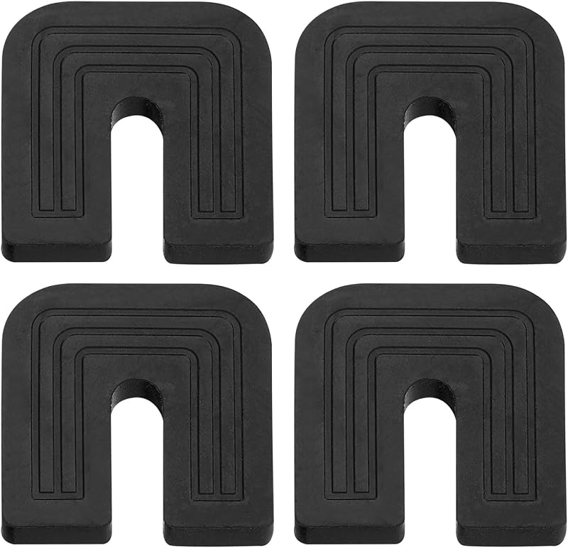 sourcing map 4 Pcs Rubber Isolator Pad U-shaped Air Conditioner Shock Pad Anti