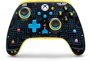 PowerA Wireless Controller for Xbox Series X|S - PAC-MAN SE, hall effect thumbsticks, low latency wireless, officially licensed, works with Xbox One and Windows 10/11