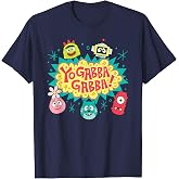 Yo Gabba Gabba! Logo with Character Heads TV Show T-Shirt