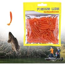 Lot de 50 leurres de pêche en plastique souple, leurres de pêche, appâts artificiels en forme de T (jaune Lot de 50 leurres de pêche en plastique souple, leurres de pêche, appâts artificiels en forme de T (jaune