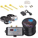 OKPET Electronic Pet Wired Dog Fence System, Underground Solid Copper Wire Electric Dog Fence Containment System, 1500 Feet I