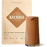 Ka’Chava Whole Body Meal Shake Chocolate 2 lb – Vegan Protein Powder with 85+ Superfoods & Greens – Plant-Based Meal Replacement with Probiotics & Digestive Enzymes – Gluten & Dairy Free (15 Servings)