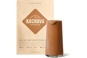 KA'CHAVA Ka’Chava Whole Body Meal Shake Chocolate 2 lb – Vegan Protein Powder with 85+ Superfoods & Greens – Plant-Based Meal Replacement with Probiotics & Digestive Enzymes – Gluten & Dairy Free (15 Servings)