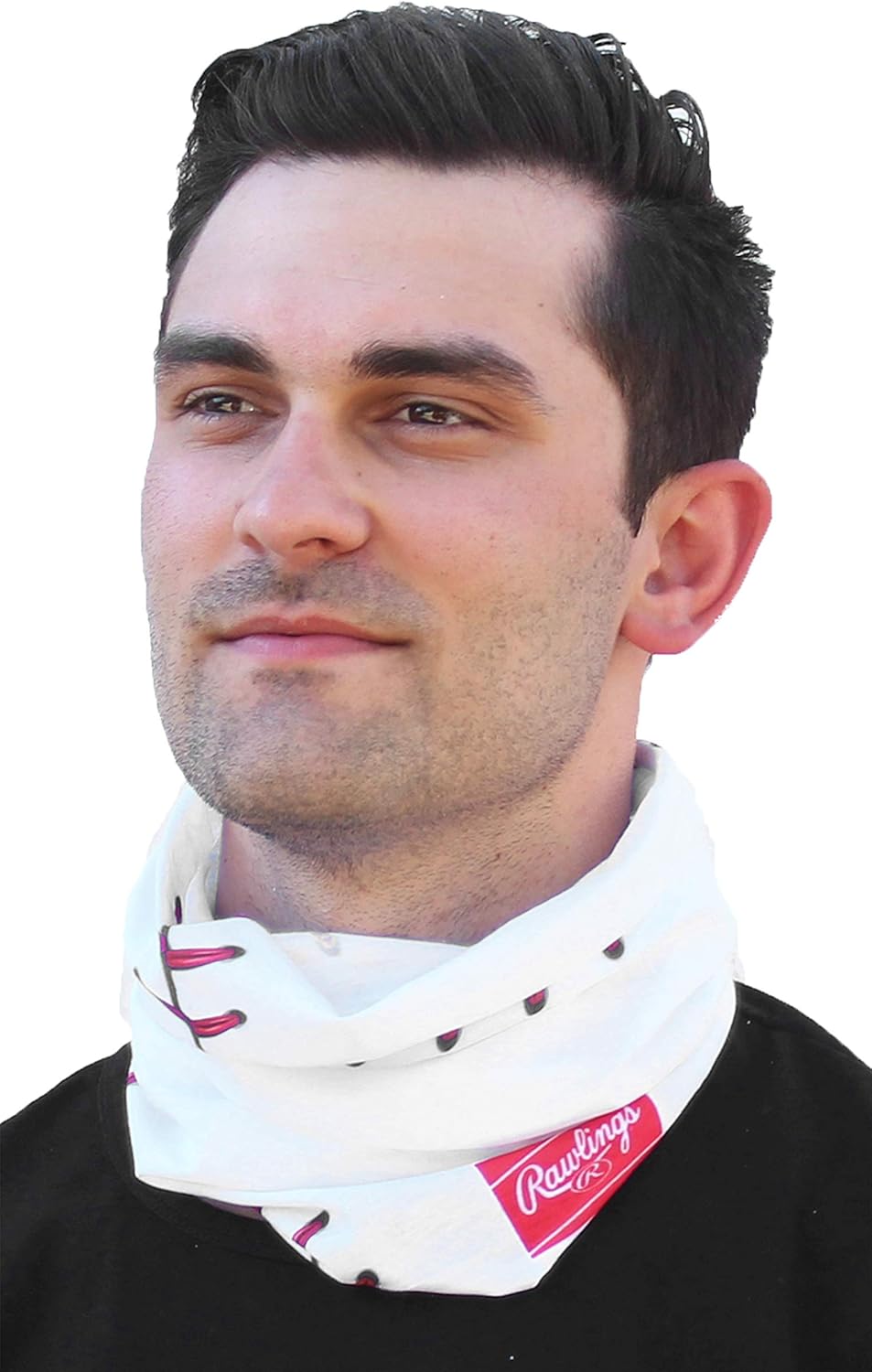 Rawlings Multi-Functional Face, Neck and Head Gaiter - White Baseball Stitched : Sports & Outdoors