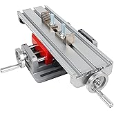 RATTMMOTOR XY Axis Slide Vise AB8301 Multifunction Cross Worktable | Milling Machine Workbench Clamp, Stroke X Axis-184mm, Y Axis-52mm, Aluminum Alloy for Mill and Drill Press