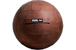 COOLDOT Yoga Ball Pilates Ball Seat Chair Home Office Includes Indoor Exercise Ball and Inflator