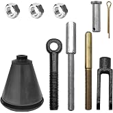 Moonlinks Compatible with GM 1950-1970 Manual Master Cylinder Push Rod Kit | Ci5564 Universal Auto Brake Pump Kit Adjustable Replacement with Clevis,Eyelet,Nuts &amp; Crank Configuration
