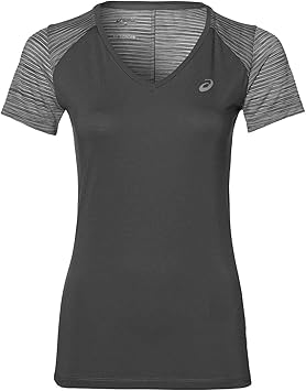 asics t shirt femme gris