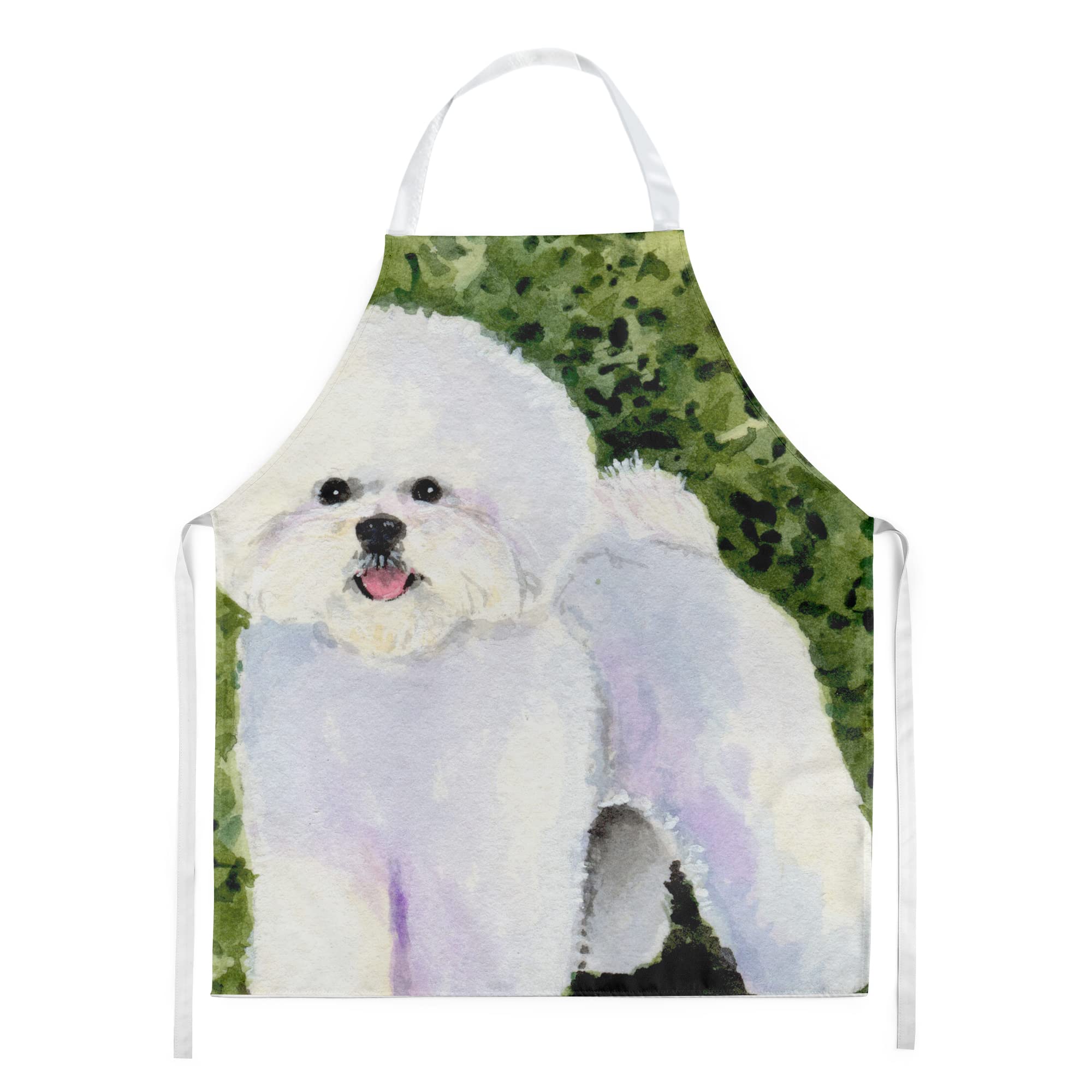 Caroline's Treasures SS8712APRON Bichon Frise Apron, Large, Multicolor