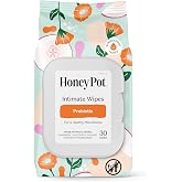 The Honey Pot Company - Feminine Wipes - Prebiotic - 30ct | Herbal Infused w/Aloe, Apple Cider Vinegar, &amp; Probiotics - pH Balanced - Feminine Care for Sensitive Skin