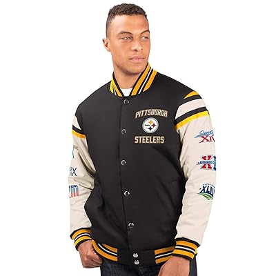 G-III Sports Steelers Time Super Bowl Champions Varsity Jacket