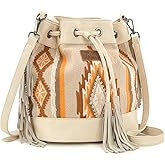 Wrangler Hobo Bags for Women Designer Aztec Bucket Purses Western Tapestry Shoulder Handbags