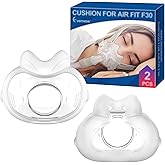 2 Packs Full Face CPAP Mask Cushion (M) for ResMed Airfit F30, Highlights Minimal Contact & Leak-Free Seal, Compatible with Original F30 Frame - F30 Mask Medium Accessories - Only Cushion Included