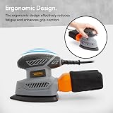 VonHaus Detail Sander 130W Electric Wood Sander Dust Collector 12 Sandpaper view 2