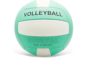 Stavanicen Volleyball Official Size 5 for Indoor Outdoor, Soft Volleyball for Girls Boys Teenager Adults Beach Pool Game Gym Training & Beginner