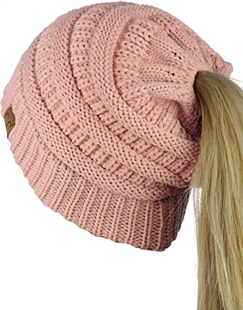 ponytail winter hat