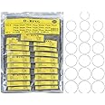 Outgeek Metric O-Ring Kit Rubber Washer Seals Assortment Set 950PCS Watch Back Gasket Waterproof Simple Seal Washers Set Rubber Seal Washers (0.5MM (12MM-30MM))